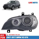 Driver Side Hid/xenon Headlight For Bmw X5 E70 2007-2011 With Adaptive Lamps. Fixed Price $469.99.