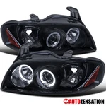 Fit 2004 2005 2006 Sentra Black Smoke Led Halo Projector Headlights Left+right. Fixed Price $182.99.
