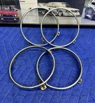 Bmw E28 5-SERIES Hella Stainless Chrome Headlight Rings 63128359493 Oem Set Of. Fixed Price $49.99.