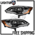 2011-2014 Chrysler 200 Left Right Sides Pair Black Bezel Headlights Headlamps. Fixed Price $251.63.