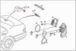 Genuine Mercedes W210 Sedan Additional Brake Lamp 21082007568F95. Fixed Price $68.94.