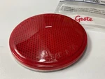 Grote 40062 Sealed 3" Round Stick-on Reflectors, Red. Fixed Price $8.99.