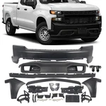 Fit 2019-22 Chevrolet Silverado 1500 Front Bumper Kit W/ Fog Lamp Covers +trim. Fixed Price $685.98.