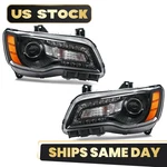 For 2012-2014 Chrysler 300 Hid/xenon Headlight Black Bezel W/afs Left+right Pair. Fixed Price $571.99.