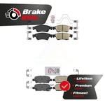 Front Rear Ceramic Disc Brake Pads Kit For 2007-2008 Infiniti G35. Fixed Price $88.49.