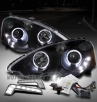 For 02-04 Acura Rsx DC5 Halo Black Projector Headlights W/led Drl Signal+hid Kit. Fixed Price $229.95.