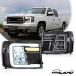 Vland Full Led Headlights W/sequential For 2007-13 Gmc Sierra 1500 2500HD 3500HD. Fixed Price $494.99.