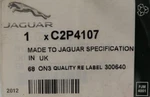 Genuine Jaguar Screw Cover Part Number - C2P4107. Fixed Price $22.99.