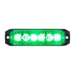 6 High Power Led "competition Series" Slim Strobe Light - Green. Fixed Price $22.04.