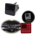 Smoked Red & White Led Custom Designed Hitch Cover Brake Light American Flag. Fixed Price $24.99.