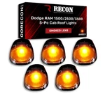 Recon Smoked Lens Amber Led Cab Light Kit For 1999-2002 Dodge Ram 1500/2500/3500. Fixed Price $159.95.
