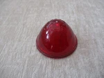 Vintage Saf-t-ray Glass Beehive Lamp Lens Bl 25 Red Stop Light No Chips/cracks. Fixed Price $8.00.