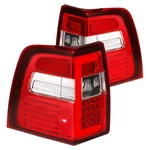 Anzo Led Tail Lights W/light Bar Chrome Red/clear Ford Expedition 311410. Fixed Price $343.40.