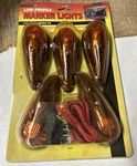 Nos 1994 Rally Low Profile 5 Orange Marker Running Lights Installation Kit #6171. Fixed Price $29.95.