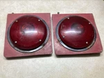 Grotelite 256 Lens Truck Tail Lights Trailer Turn Lamps Pair R-257 6V. Fixed Price $79.95.