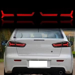 Smoked Led Tail Lights For 08-17 Mitsubishi Lancer Evo X Rear Brake Lamps Lh &rh. Fixed Price $179.99.