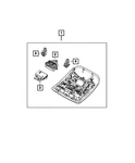 Genuine Mopar Overhead Console 7RC04MS7AA. Fixed Price $394.29.