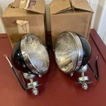Vintage Pair Of Signal Stat 7" Sealed Beam Headlamp Light Buckets. Fixed Price $124.99.