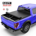 Roll Up Tonneau Cover Truck Bed For 07-13 Chevy Silverado Gmc Sierra W/led 5.8FT. Fixed Price $134.89.