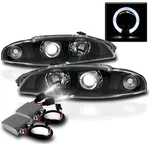 1997-1999 Eclipse Spyder Black Projector Halo Drl Head LIGHTS+50W 6000K Hid Lamp. Fixed Price $212.95.