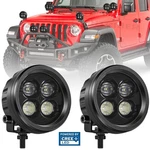 2X 4" 80W Cree Led Round Offroad Driving Spot Lights Work Combo Pods Fog 4WD Atv. Fixed Price $35.99.