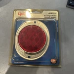 Grote 40232-5 Rflctr Inchlens Red Aluminium 2-HOLE Mount Retail. Fixed Price $5.40.