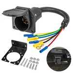 7 Way Pin Trailer Plug Rv Socket Wiring Harness Kit W/bracket Screws For Truck. Fixed Price $14.72.