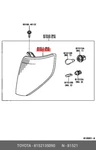 Genuine Lens, Front Turn Signal Lamp, Left, 8152135090 For Toyota 81521-35090. Fixed Price $25.61.
