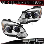 Halogen Blue Lens Headlights For 2007-2008 Gmc Acadia Left Right Sides Pair. Fixed Price $305.13.