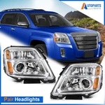 Chrome Amber Pair/set Projector Headlights Assembly For Gmc Terrain 2010-2015. Fixed Price $115.99.