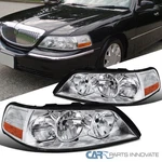 Fits 2005-2011 Lincoln Town Car Replacement Headlights Headlamps Left+right Pair. Fixed Price $206.95.