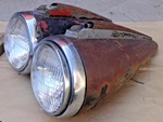 1941 1942 Chevy Truck Headlight Assemblies Original Guide Pair 1946 Gmc. Fixed Price $475.00.