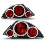 Anzo 221081 Black Tail Light Assembly For 2000-2005 Mitsubishi Eclipse. Fixed Price $96.74.