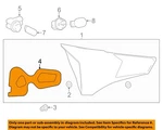 Toyota Oem 16-18 RAV4 Rear Backup Lamps-gasket 8159442020. Fixed Price $21.32.
