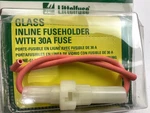 Littelfuse FNY30BP Glass Inline Holder, With Amp. Fixed Price $7.15.