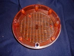Orange Plastic 7" Round Lens Weldon 1020, Sae W1W2-71 Columbus, Ohio. Fixed Price $6.50.