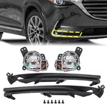 Pair Led Fog Lights W/border Bezel Cover For Mazda CX-9 2016-2023 Lh & Rh Side. Fixed Price $104.99.