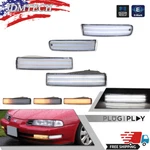 4PCS Combo Led Clear Bumper Marker Turn Signal Light For 1992-1996 Honda Prelude. Fixed Price $84.99.