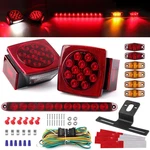 12V Trailer Led Light Kit, 2X Square Stop Turn Tail Brake License Plate Runn. Fixed Price $69.99.