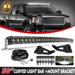 50" Curved 840W Led Light Bar + Mount Brackets For Chevy Silverado & Gmc 07-2014. Fixed Price $150.09.