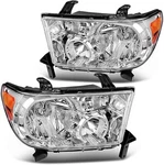 Fit For 07-13 Toyota Tundra 08-17 Sequoia Left+right Clear Headlights Assembly. Fixed Price $221.23.
