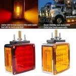 2X Amber/red Led Dual Face Semi Truck Fender Side Marker Light Turn Signal IP65. Fixed Price $25.99.