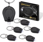 6 Pack Ultra Bright Mini Led Keychain Flashlight, Small Ring Por. Fixed Price $11.92.