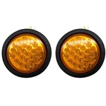 4" Round 24 Led Stop Turn Signal Brake Marker Running Light IP67 Amber Red White. Fixed Price $21.50.