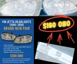 Brand New Eagle Eyes Right & Left Headlight Assemblies For Vw Jetta 2005 2010. Fixed Price $120.00.