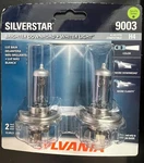 Sylvania Silverstar 9003 H4 High Performance Headlight Bulbs 0057/1011. Fixed Price $23.00.