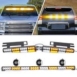 35" Windshield Emergency Light+strobe Warning Sun Visor Mount Lights-amber White. Fixed Price $119.49.