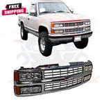 New Front Chrome Grille Headlamp Side Lights For 1994-1999 Chevy C1500 Suburban. Fixed Price $299.90.