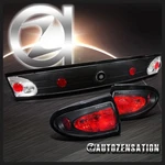 Fit 2003-2005 Chevy Cavalier Black Tail Trunk Lights Lamps Rear 3PC. Fixed Price $137.99.