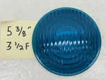 Corning 3/8" Ribbed Signal Green 1935 Spread Light Lantern Lens Glass. Fixed Price $49.00.
